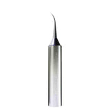 Mechanic 900M-T-IS Soldering Iron Tip For Phone Repair BGA Jumper Wire Motherboard Soldering Welding Iron Tip - a silver-coloured, cylindrical soldering tip with a thin, curved, pointed end and etched text on its body.