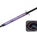 MECHANIC C90-UV CAMERA BLUE LIGHT ADHESIVE - purple syringe with a black plunger and tip, labeled "Adhesive" in large pink script, shown with an inset view of a circular component.