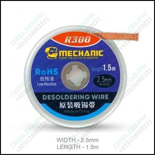 Mechanic Desoldering Wire R300 1.5m 2.5mm Bga Welding Wick