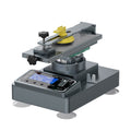 MECHANIC ELITE ONE+ ROTATORY SEPARATOR - LCD Screen Separator - grey metal screen separator machine with a digital display, rotatable top platform, adjustable knobs, yellow lever, and four suction cup feet.