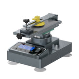 MECHANIC ELITE ONE+ ROTATORY SEPARATOR - LCD Screen Separator - grey metal screen separator machine with a digital display, rotatable top platform, adjustable knobs, yellow lever, and four suction cup feet.