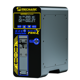 MECHANIC GAN-02+ FENIX DEFOAMING MACHINE - Laminating Machine - rectangular grey and black mechanic de-foaming machine featuring a digital display screen, yellow control buttons, and a manual locking handle on the front.