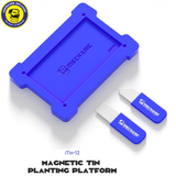 MECHANIC iTin-12 TINNING PLATFORM - blue rectangular platform and two small metal tools with blue handles, all featuring the mechanic brand logo and text.