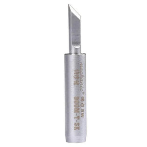 Mechanic Lead Free Soldering Iron Tip 900M-T-SK For Jumper Wire BGA Motherboard Welding Repair Tools - a silver-coloured metal tool with a knife-shaped head and text printed on the cylindrical base.
