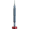 MECHANIC PLUS 2.5 SCREWDRIVER (MAX8) - precision screwdriver with a metallic grey knurled handle, a red rotating base, and a small metal bit marked with a cross symbol and the number 2.5.