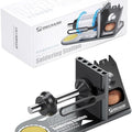 Mechanic RS5 Multi Functional Welding Soldering Iron Holder With Iron Tip Placement Hole Sponge Pad Tin Wire Placement Rack - shown with its black metal holder, sponge pad, tin wire rack, and matching product packaging box.
