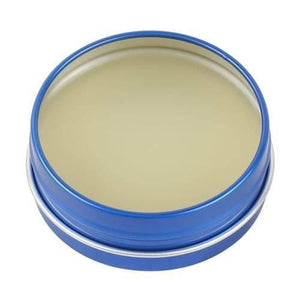 Mechanic Soldering Flux Paste PCB BGA Welding Flux Gel Tin MCN-UV50 - shown in an open, circular blue metal container filled with light-colored, smooth soldering flux gel.
