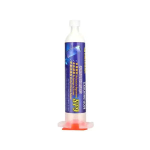 MECHANIC SP9 CAULKING GLUE WHITE - Adhesive - cylindrical white plastic tube of caulking glue with a purple label featuring text, icons, and the large yellow text "SP9" above an orange plunger.