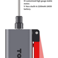 MECHANIC TORNADO ONE ELECTRIC GLUE REMOVER - grey, rectangular handheld tool with a long silver needle, a red trigger mechanism, and "TORNADO ONE" printed on the side.