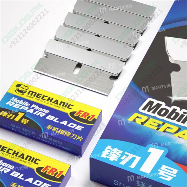 Mechanic FR1 High Toughness Carbon Steel Sharp Blade Set for Remove LCD Screen Frame OCA Glue Remove