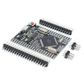 Mega 2560 Pro Mini Embed CH340G Atmega 2560-16A With Male Pin Headers - a black rectangular microcontroller board with a red reset button, USB port, and loose male pin header strips.