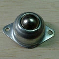 Metal Ball Caster Wheel 25mm Metal Ball For Robot - a silver metal caster with a central ball bearing and a two-hole mounting flange.