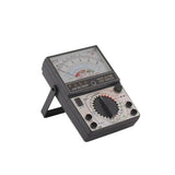 MF47E Analog Multimeter - pointer meter with multi-colour scale, rotary selector and fold-out stand
