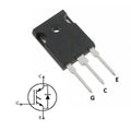 MGW20N60D IGBT Power Transistor - a black three-pin electronic component shown with its corresponding circuit diagram labeled with G, C, and E terminals.