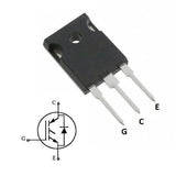 MGW20N60D IGBT Power Transistor - a black three-pin electronic component shown with its corresponding circuit diagram labeled with G, C, and E terminals.
