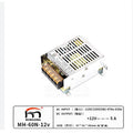 MH-60N-12V Is Suitable For LED Lighting Of Arcade Game Machine 12V5A Equipment - MH-60N-12V power supply unit featuring a silver metal casing, a terminal block with screw connectors, and a printed label with specifications.