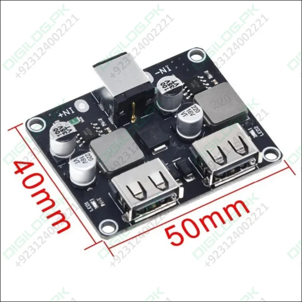 MH-KC24 2-Channel DC-DC Buck Converter with QC3.0 Fast Charging - 6-32V to 3V/5V/9V/12V/24V