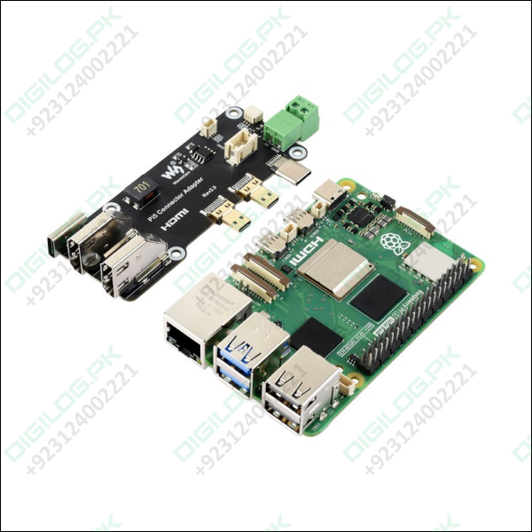 Micro HDMI to HDMI Multifunctional Adapter for Raspberry Pi 5/4B - Dual 4K Output