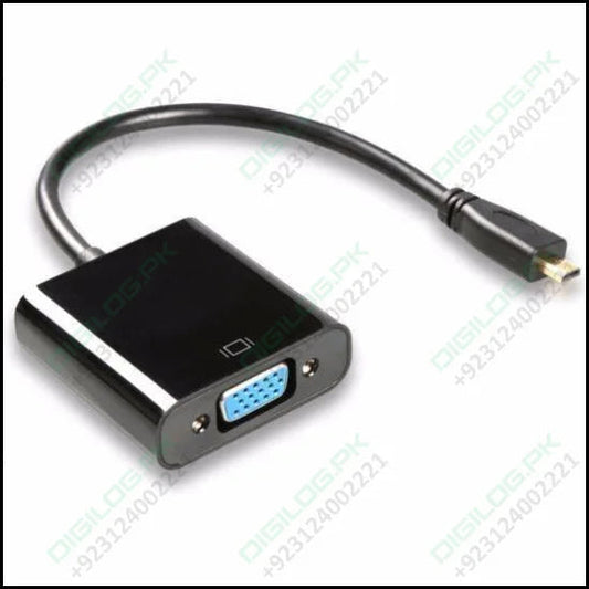 Micro Hdmi To Vga Female Video Cable Converter Adapter