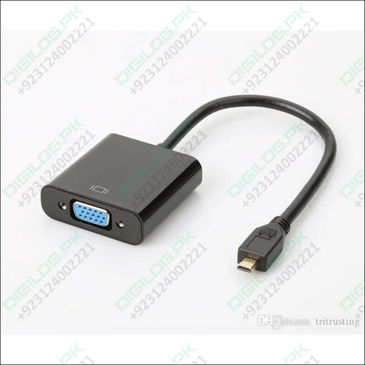 Micro Hdmi To Vga Female Video Cable Converter Adapter