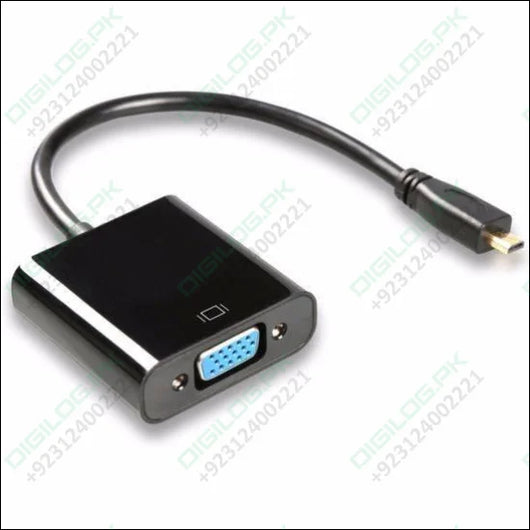 Micro Hdmi To Vga Female Video Cable Converter Adapter