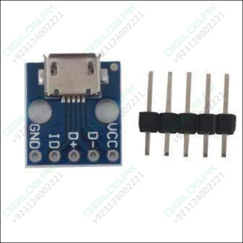 Female Micro Usb To Dip 5-pin Bread Board Power Supply