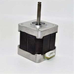 Minebea Japan d Cut Shaft NEMA 17 Stepper Motor For 3d Printer CNC - a square black body with silver ends, a protruding metal shaft, and a white electrical connector.