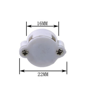 MINI 3PI Car N20 Caster Wheel MINI 3PI Car N20 Caster Robot Ball Wheel for smart car Robot Car Project Work - a white plastic caster ball wheel shown in a dimension diagram with 16mm and 22mm measurement indicators.