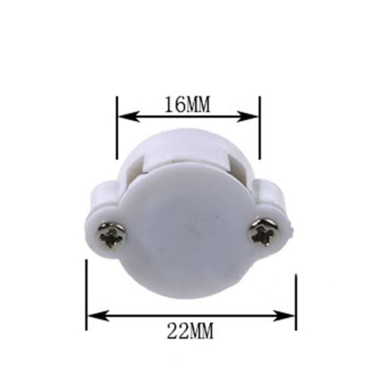 MINI 3PI Car N20 Caster Wheel MINI 3PI Car N20 Caster Robot Ball Wheel for smart car Robot Car Project Work - a white plastic caster ball wheel shown in a dimension diagram with 16mm and 22mm measurement indicators.