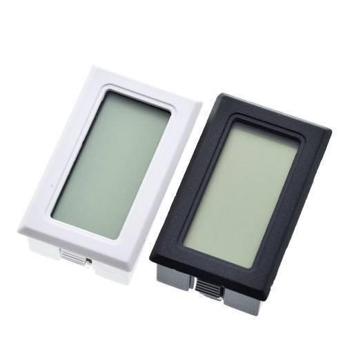 Mini Digital Thermometer Hygrometer Temperature Humidity Meter Fy-11 - shown as two rectangular units with blank LCD screens, one in white and one in black.