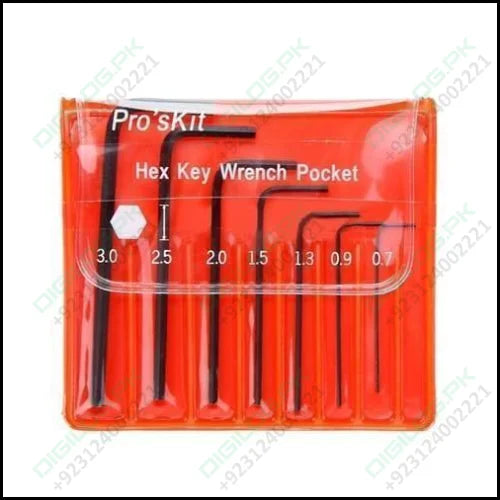 Miniature l Key Wrench Screwdriver Kit Hex Set Allen 7pcs