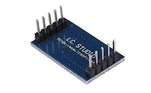 MMA7361 Angle Sensor Inclination Accelerometer Acceleration Module - a blue rectangular circuit board with two rows of silver pin headers.