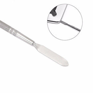 Mobile Phone / Tablet 17.7cm Metal Disassembly Rods Crowbar Repairing Tool - a close-up of the flat, silver metal blade tip.