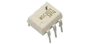 MOC3021 / MOC3020 Thyristor Driver - a white 6-pin DIP integrated circuit component with MOC3021 and 341Q printed on its top surface.