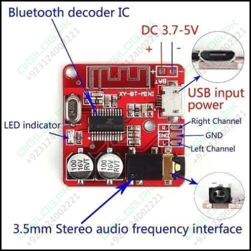 Mp3 Bluetooth 4.1 5v Decoder Car Speaker Audio Stereo