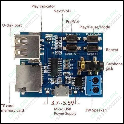 Mp3 Lossless Decoders Amplifier Audio TF Card USB Module