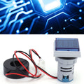 Multi colour square panel indicator voltage meter current meter with indicator signal lamp AD16-22FVA - black circular current transformer and a digital display showing 8.8.8.