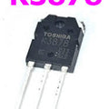 N-Channel MOSFET, 9 A, 900 V, 3-Pin TO-3PN Toshiba 2SK3878(F) ( USED ) - a black 3-pin electronic component with Toshiba K3878 printed on its face, shown against a white background.