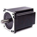NEMA34 NEMA 34 8nm Torque 100mm Stepper Motor For 3d Printer & CNC - a black square-bodied motor with a silver metal mounting flange and a protruding keyed drive shaft.