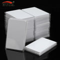 NFC Tag 13.56MHz RFID Card RFID Tag 1k Memory - shown as a large stack and a smaller separate stack of plain white rectangular plastic cards.