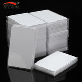NFC Tag 13.56MHz RFID Card RFID Tag 1k Memory - shown as a large stack and a smaller separate stack of plain white rectangular plastic cards.