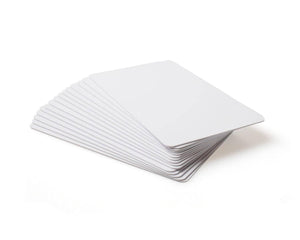 NFC Tag 13.56MHz RFID Card RFID Tag 1k Memory - shown as a stack of blank, white, rectangular plastic cards with rounded corners.
