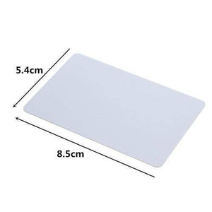 NFC Tag 13.56MHz RFID Card RFID Tag 1k Memory - shown as a plain white rectangular card with dimension labels indicating 5.4cm and 8.5cm.