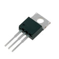 NTST20200CTG 20200CTG 20200CT Trench-based Dual Schottky Rectifier, Very Low Forward Voltage, 20A, 100V - a black electronic component with three silver pins and a metal mounting tab with a circular hole.