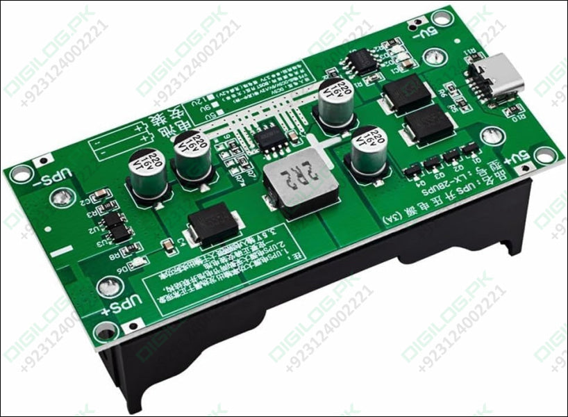 15W 12V 3A 18650 Lithium Battery Charger DC-DC Step Up Booster UPS Uninterruptible Power Supply Converter Type C