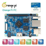 On Demand 1GB RAM Orange Pi Pc H3Quad Core Development Board Module - a blue rectangular circuit board featuring an Allwinner H3 processor, USB ports, HDMI port, and various pin headers.