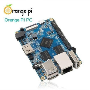 On Demand 1GB RAM Orange Pi Pc H3Quad Core Development Board Module - a blue rectangular circuit board featuring a central H3 processor, USB ports, Ethernet port, and GPIO header pins.