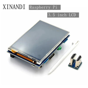 On Demand 3.5 inch LCD HDMI USB Touch Screen Real HD 1920x1080 LCD Display Py for Raspberri 3 Model B / Orange Pi (Play Game Video) MPI3508 - a rectangular screen, a white stylus, and a small HDMI connector adapter on a white background.