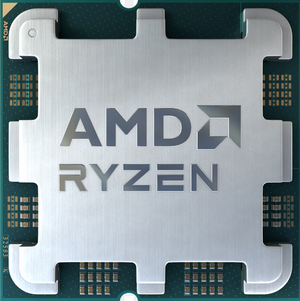 On Demand AMD Ryzen R7 1700 Processor 8 cores and 16 threads - a silver-coloured square CPU with a metallic heat spreader featuring the AMD Ryzen logo and small surface-mounted components.