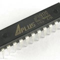 On Demand AP89170 OTP 170 second voice record sound IC - a black rectangular integrated circuit chip with 18 metal pins, showing the APLUS logo and text printed on top.